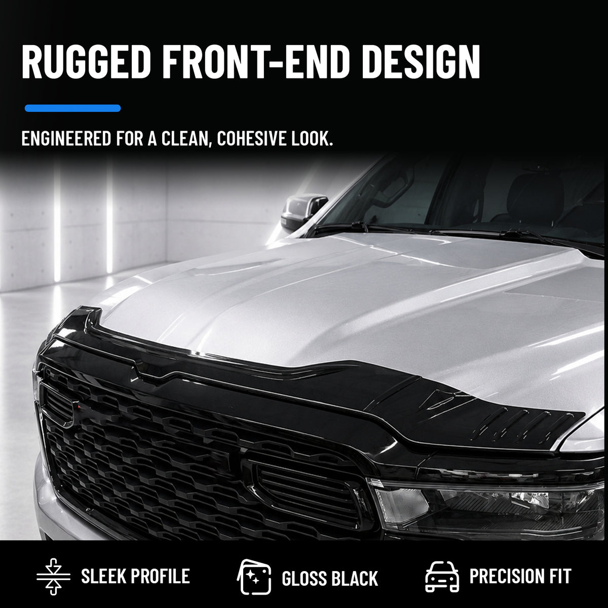 powoq ABS Hood Protector for 2019-2026 Ram 1500