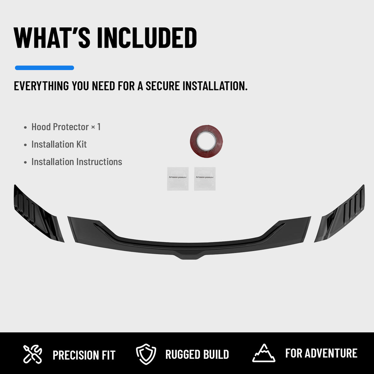 powoq ABS Hood Protector for 2019-2026 Ram 1500