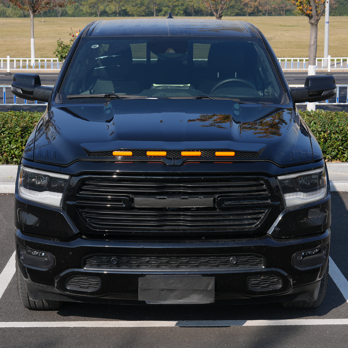 powoq Hood Protector with LED Light for 2019-2026 Ram 1500