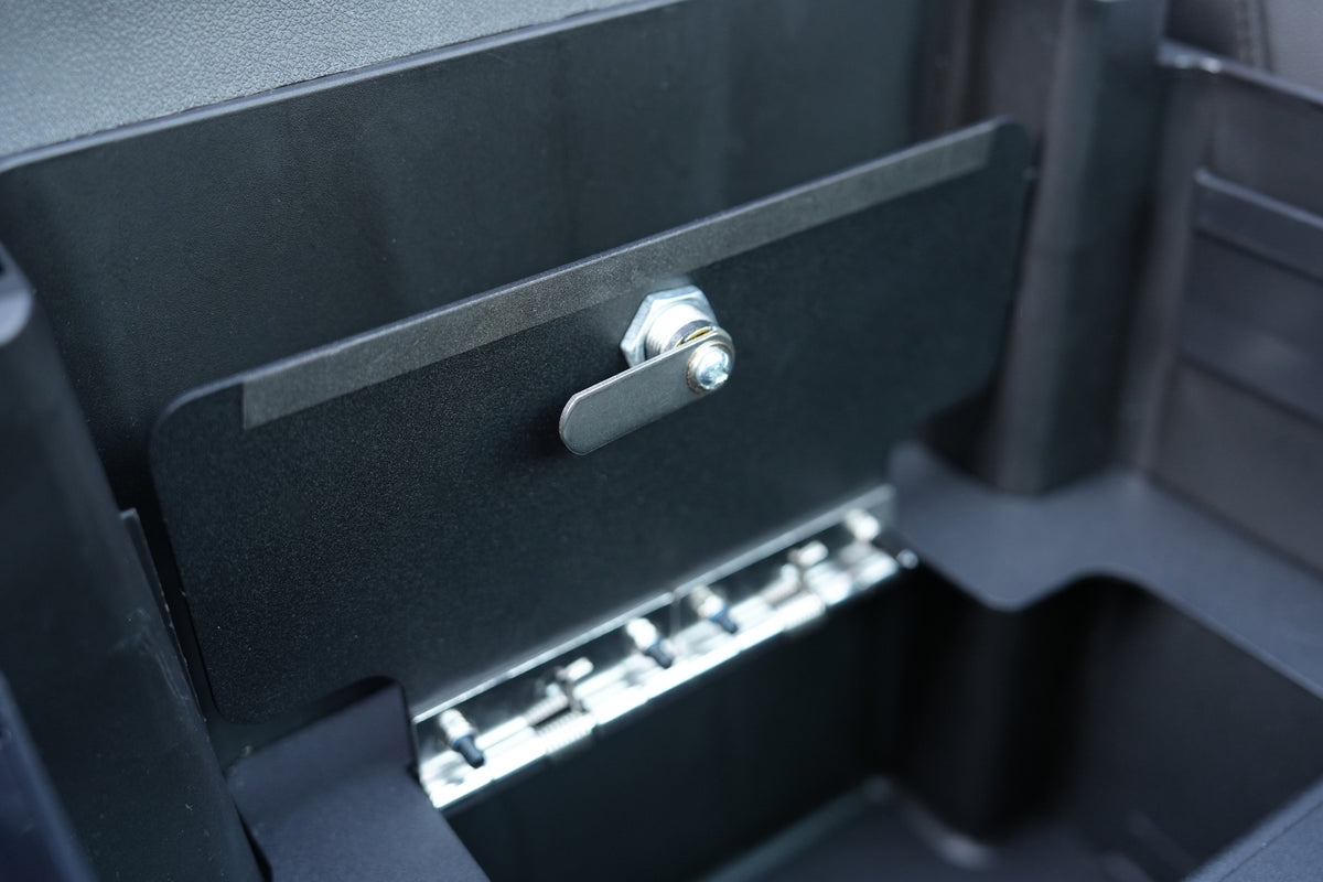 powoq Center Console Lock Box for 2022-2026 Chevy Silverado / GMC Sierra