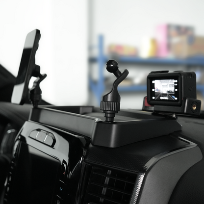 powoq Dashboard Storage Organizer with Phone Holder for 2019-2026 Ram 1500