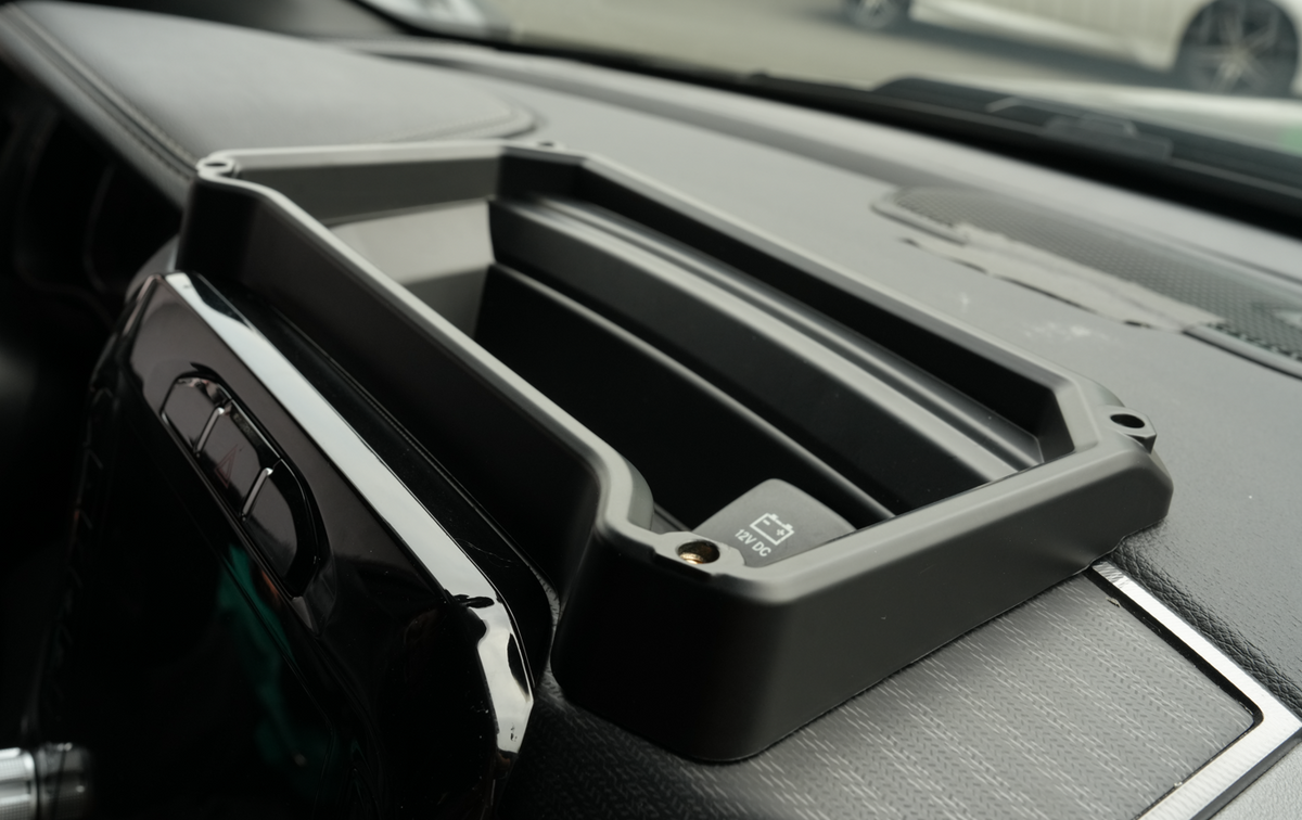 powoq Dashboard Storage Organizer with Phone Holder for 2019-2026 Ram 1500