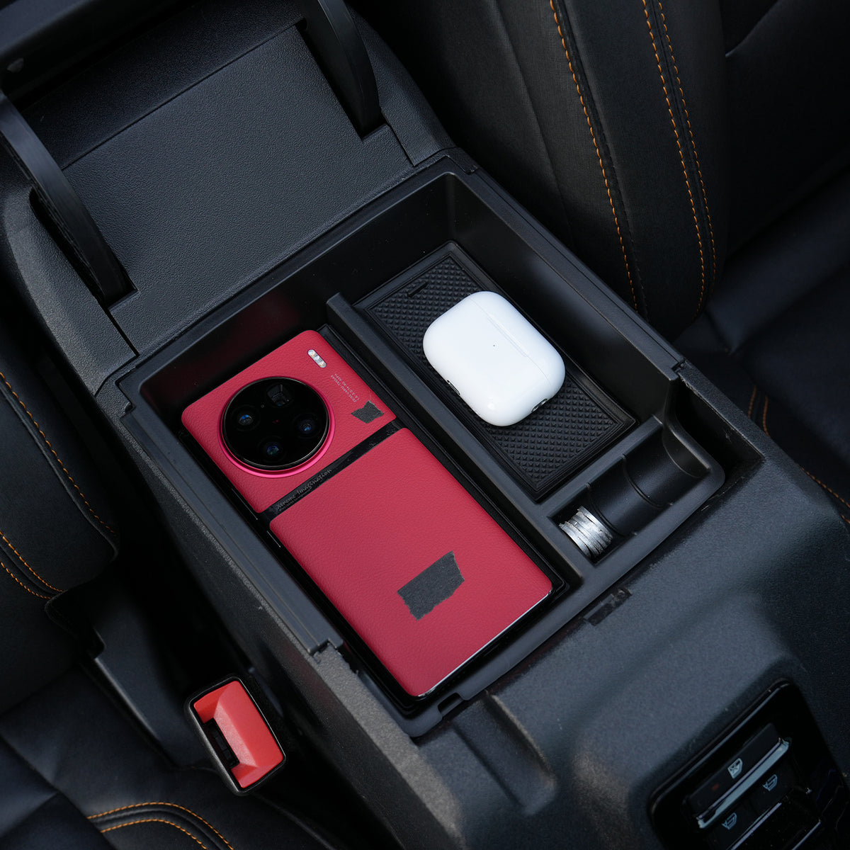 powoq Dual-Layer Center Console Organizer for 2021-2024 Ford Bronco