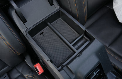 powoq Dual-Layer Center Console Organizer for 2021-2024 Ford Bronco