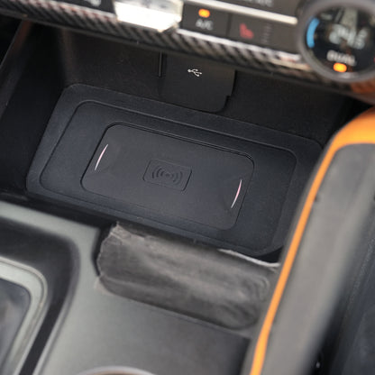 powoq Wireless Charging Pad with Cooling Fans for 2021-2024 Ford Bronco Automatic Transmission