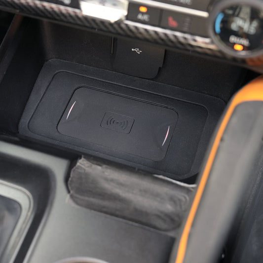 powoq Wireless Charging Pad with Cooling Fans for 2021-2024 Ford Bronco Automatic Transmission