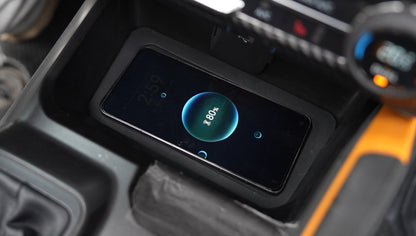 powoq Wireless Charging Pad with Cooling Fans for 2021-2024 Ford Bronco Automatic Transmission