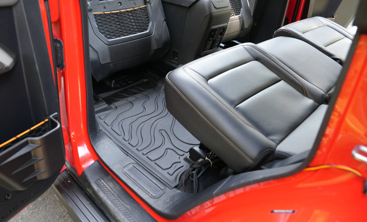 powoq TPE Cargo Mat, Backrest Mats & Floor mats Set for 2021-2026 Ford Bronco 4-Door