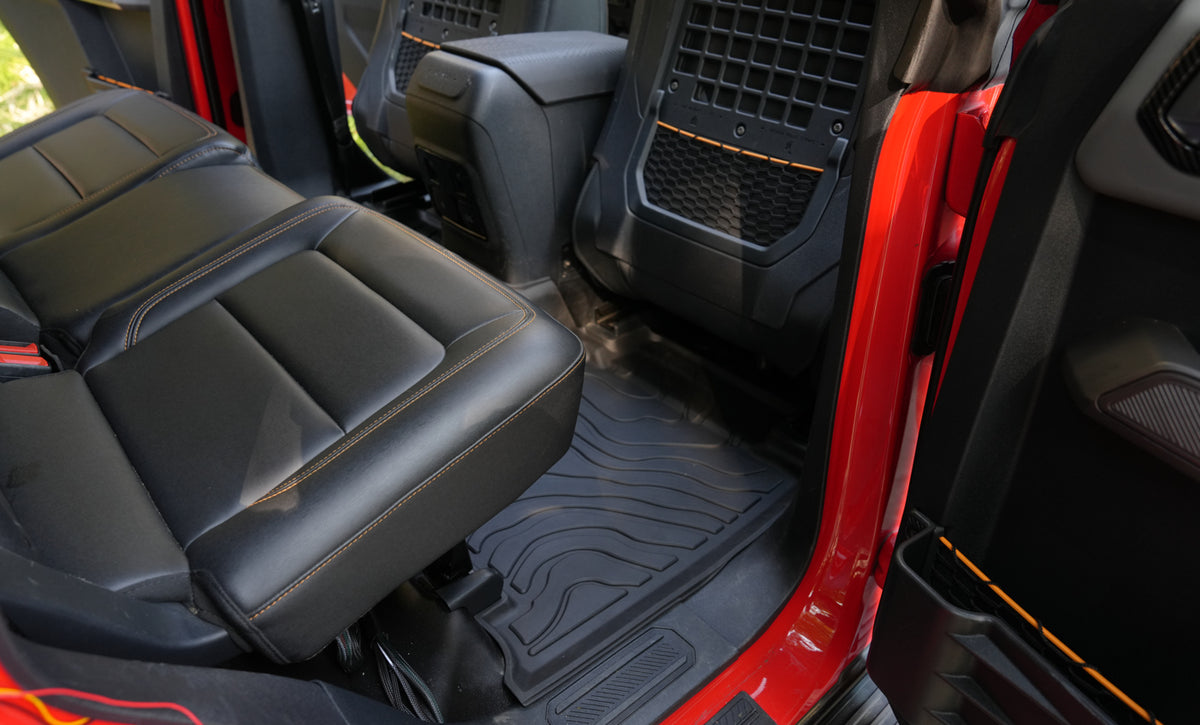powoq TPE Cargo Mat, Backrest Mats & Floor mats Set for 2021-2026 Ford Bronco 4-Door