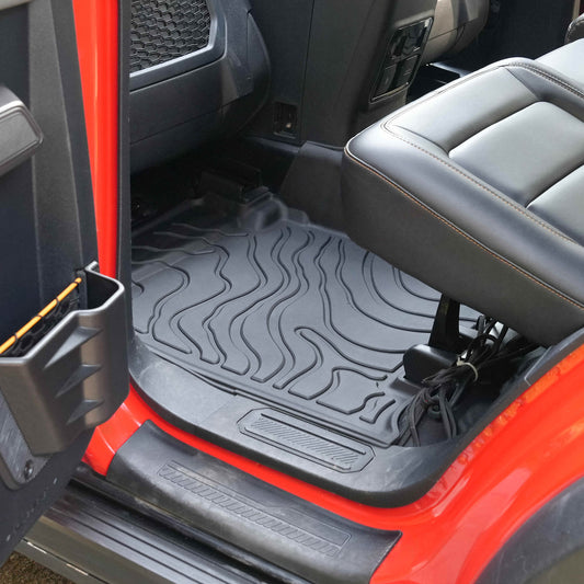 powoq TPE Cargo Mat, Backrest Mats & Floor mats Set for 2021-2026 Ford Bronco 4-Door