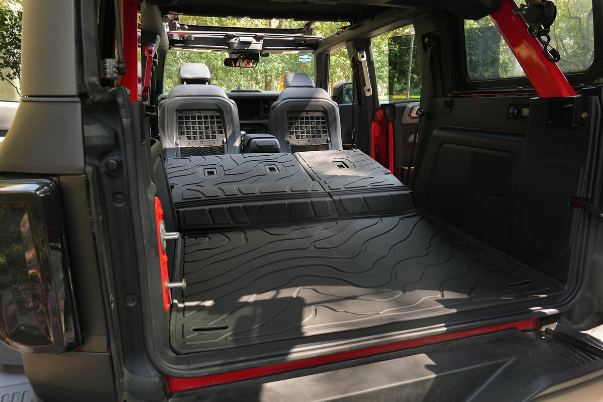 powoq TPE Cargo Mat, Backrest Mats & Floor mats Set for 2021-2026 Ford Bronco 4-Door