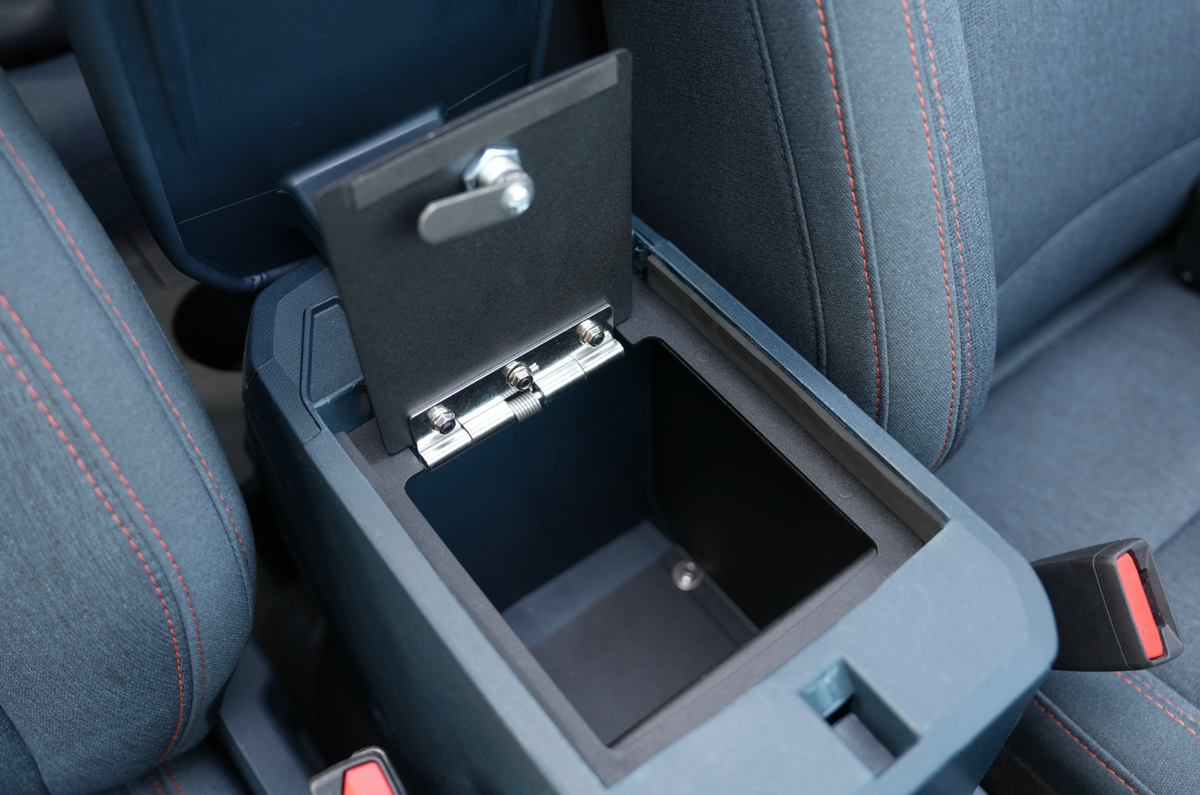 powoq Caja de seguridad con cerradura para consola central, compatible con Ford Maverick 2022-2025