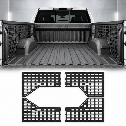 powoq 5.8-ft Side Bed MOLLE Panels for 2019-2025 Chevy Silverado / GMC Sierra
