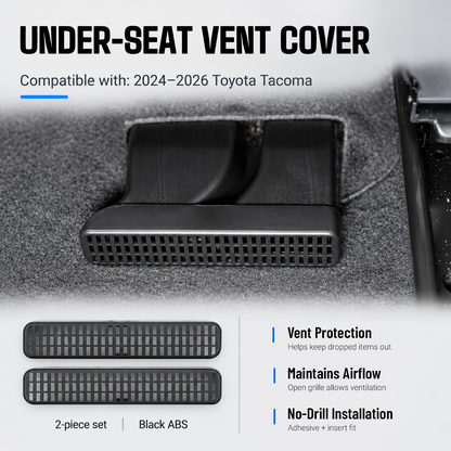 powoq Under Seat Vent Cover for 2024-2026 Toyota Tacoma