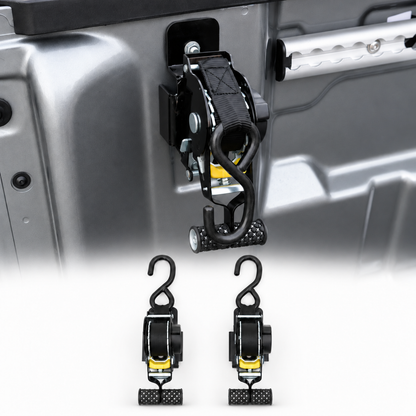 powoq Retractable Ratchet Straps for 2023-2026 Chevy Colorado & GMC Canyon