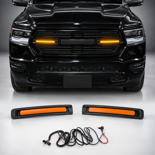 powoq LED Front Grille Lights for 2019-2024 Ram 1500