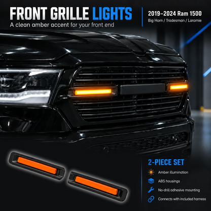 powoq LED Front Grille Lights for 2019-2024 Ram 1500