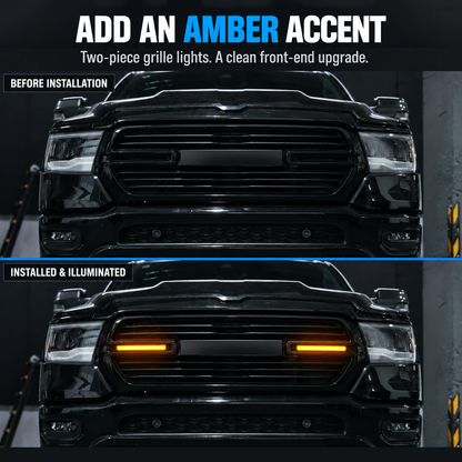 powoq LED Front Grille Lights for 2019-2024 Ram 1500