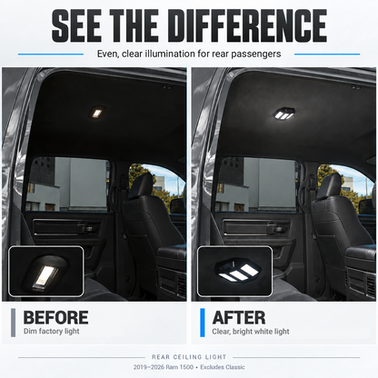powoq Rear Ceiling Light for 2019-2026 Ram 1500