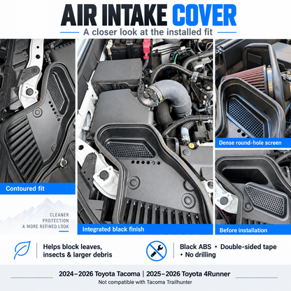 powoq Air Intake Cover for 2025-2026 Toyota 4Runner / 2024-2026 Toyota Tacoma