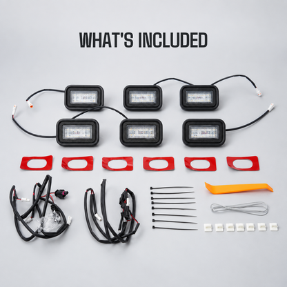 powoq 6-Piece LED Truck Bed Lights for 2019-2026 Chevy Silverado 1500