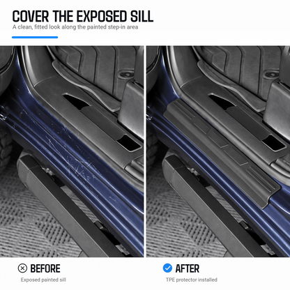 powoq Door Sill Protectors for 2019-2026 Chevy Silverado & GMC Sierra 1500 Crew Cab