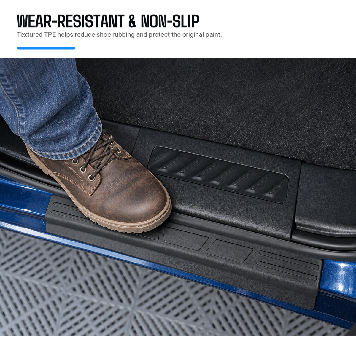 powoq Door Sill Protectors for 2019-2026 Chevy Silverado & GMC Sierra 1500 Crew Cab