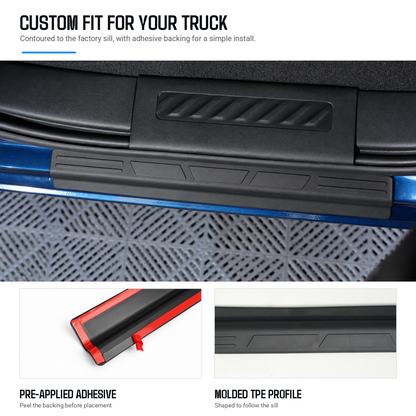 powoq Door Sill Protectors for 2019-2026 Chevy Silverado & GMC Sierra 1500 Crew Cab