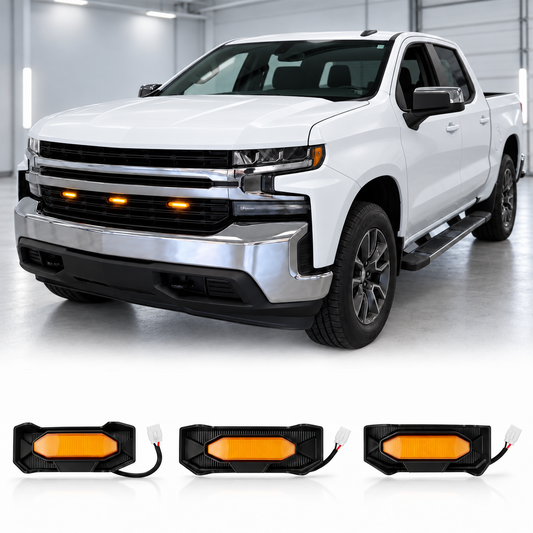 powoq LED Front Grille Lights for 2022-2026 Chevy Silverado 1500 LT
