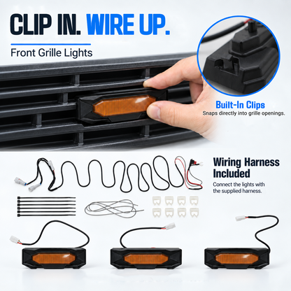 powoq LED Front Grille Lights for 2022-2026 Chevy Silverado 1500 LT