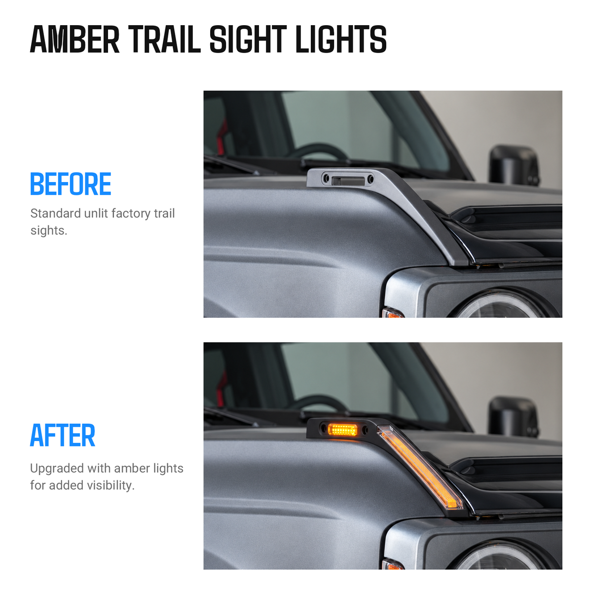 powoq Trail Sight Lights for 2021-2026 Ford Bronco