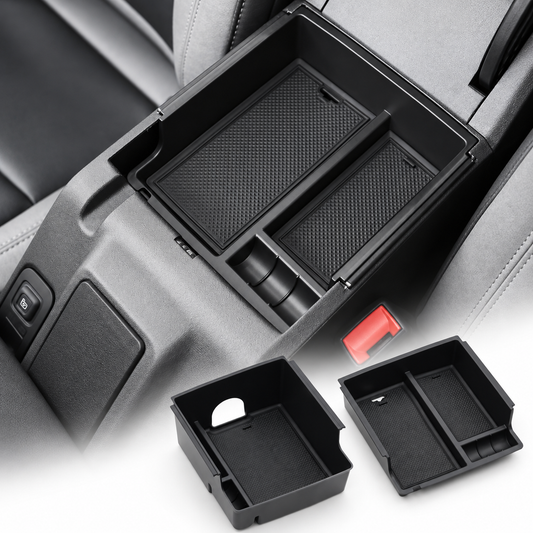 powoq Dual-Layer Center Console Organizer for 2021-2024 Ford Bronco