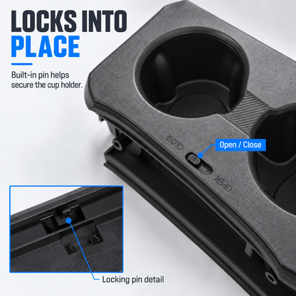 powoq Rear Cup Holder for 2021-2024 Ford Bronco