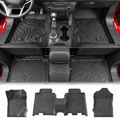 powoq TPE Floor Mats for 2021-2026 Ford Bronco 4-Door