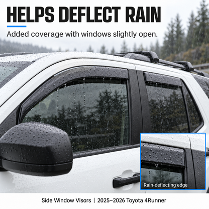 powoq Side Window Visors for 2025-2026 Toyota 4Runner
