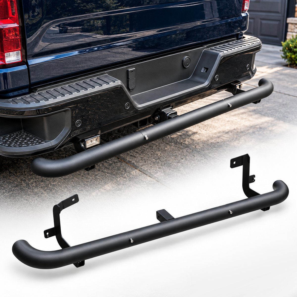 powoq Rear Bumper Guard for 2022-2026 Chevy Silverado ZR2 / LT