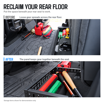 powoq Under-Seat MOLLE Panel for 2019-2026 Ram 1500 Crew Cab