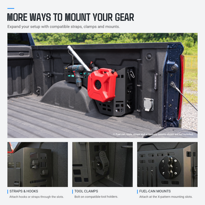 powoq Passenger-Side Truck Bed Storage Box for 2019-2026 Chevy Silverado / GMC Sierra 1500