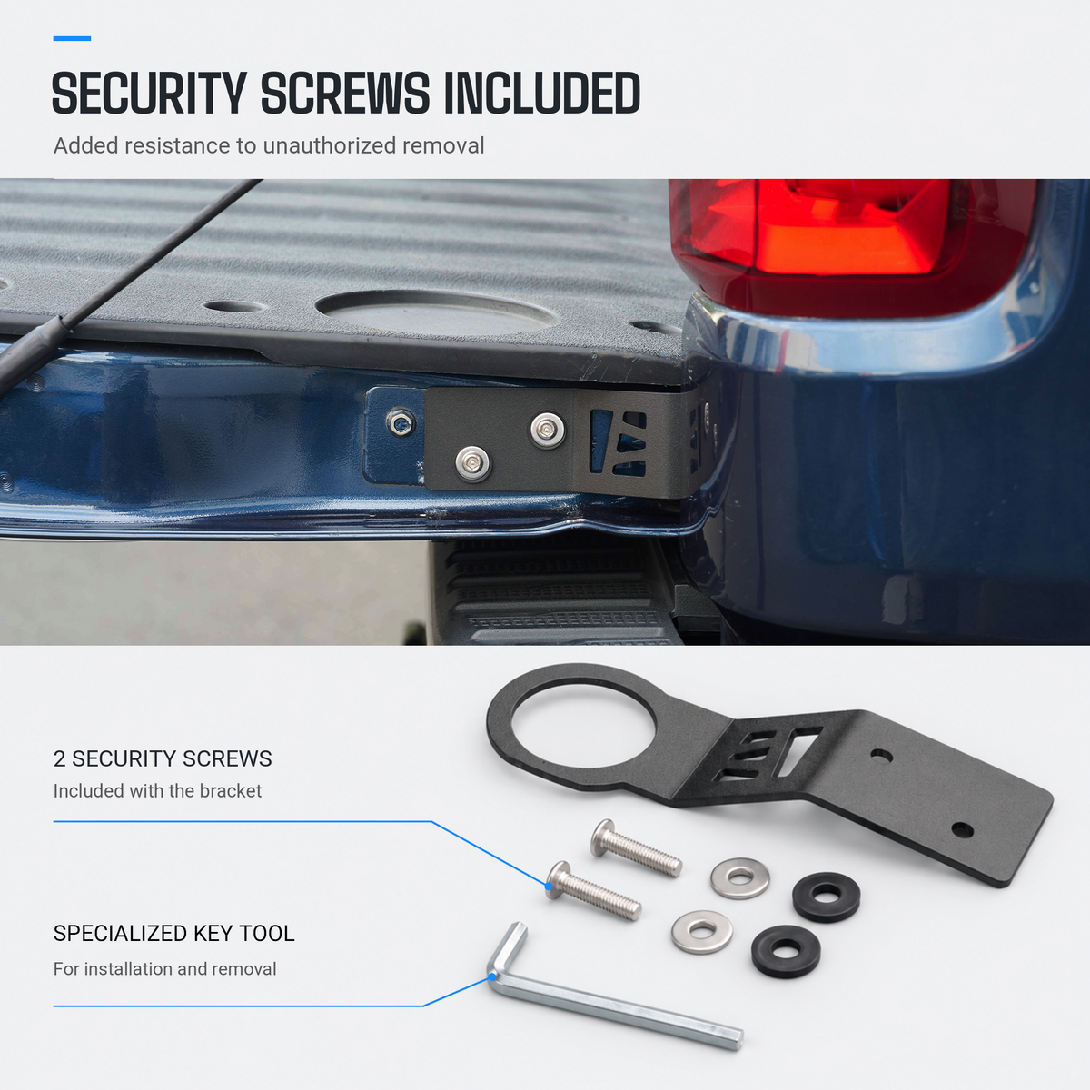 powoq Tailgate Anti-Theft Lock for 2019-2026 Chevy Silverado 1500