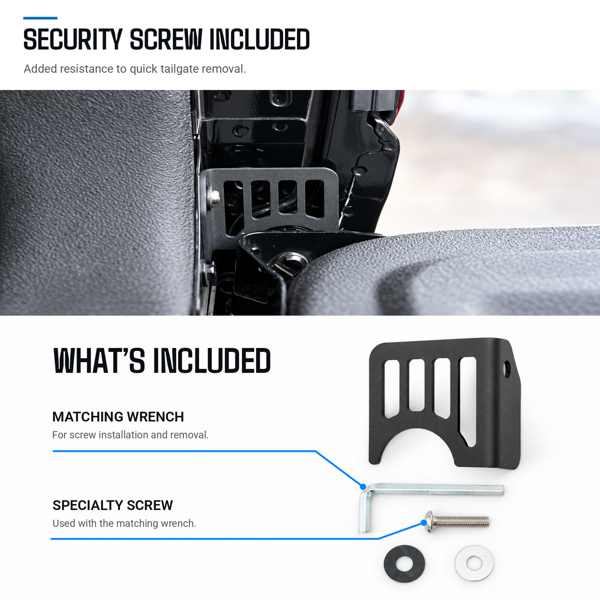 powoq Tailgate Anti-Theft Lock for 2019-2026 Ram 1500