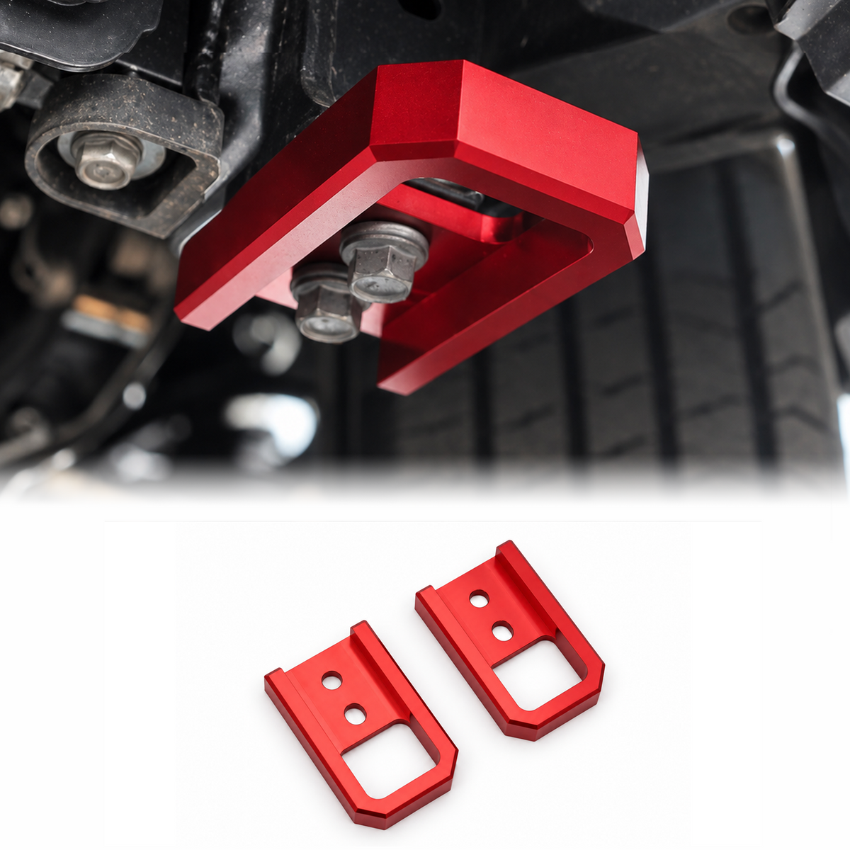 powoq Front Tow Hooks for 2024-2026 Toyota Tacoma / 2025-2026 4Runner