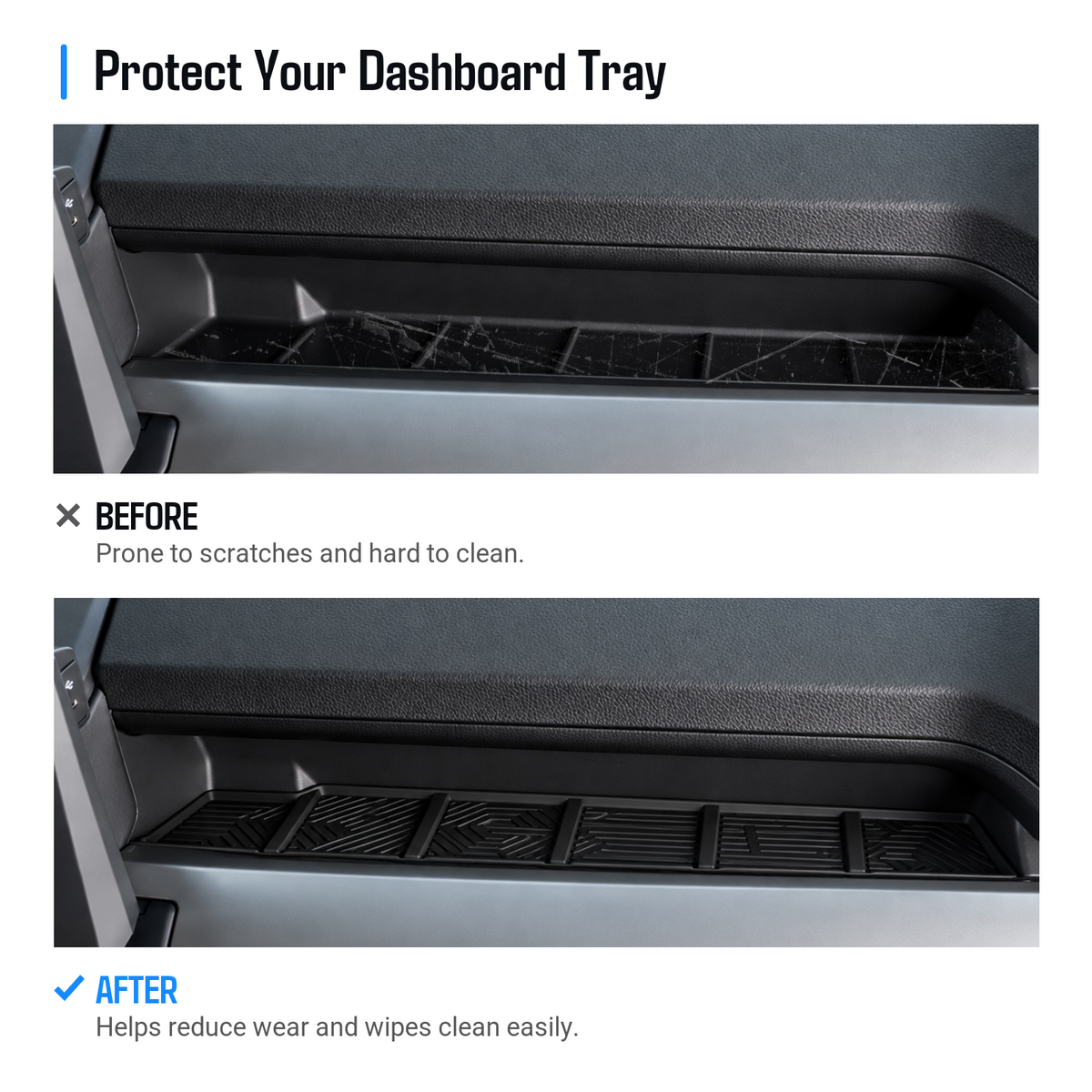 powoq Dashboard Storage Mat for 2024-2026 Toyota Tacoma / 2025-2026 Toyota 4Runner