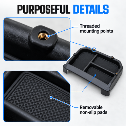 powoq Organizador de almacenamiento para tablero de instrumentos, apto para Toyota 4Runner 2025-2026 / Toyota Tacoma 2024-2026