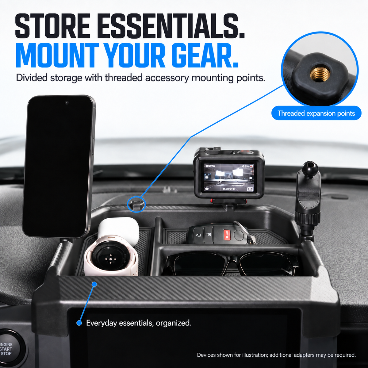 Tray+Phone Mount