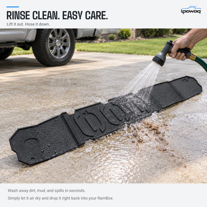 powoq 2-Piece RamBox Storage Bin Mats for 2019-2026 Ram 1500 5'7" Bed