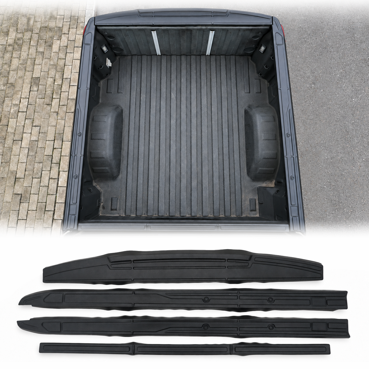 powoq 5.8-ft Truck Bed Rail Caps for 2019-2026 Chevy Silverado & GMC Sierra 1500