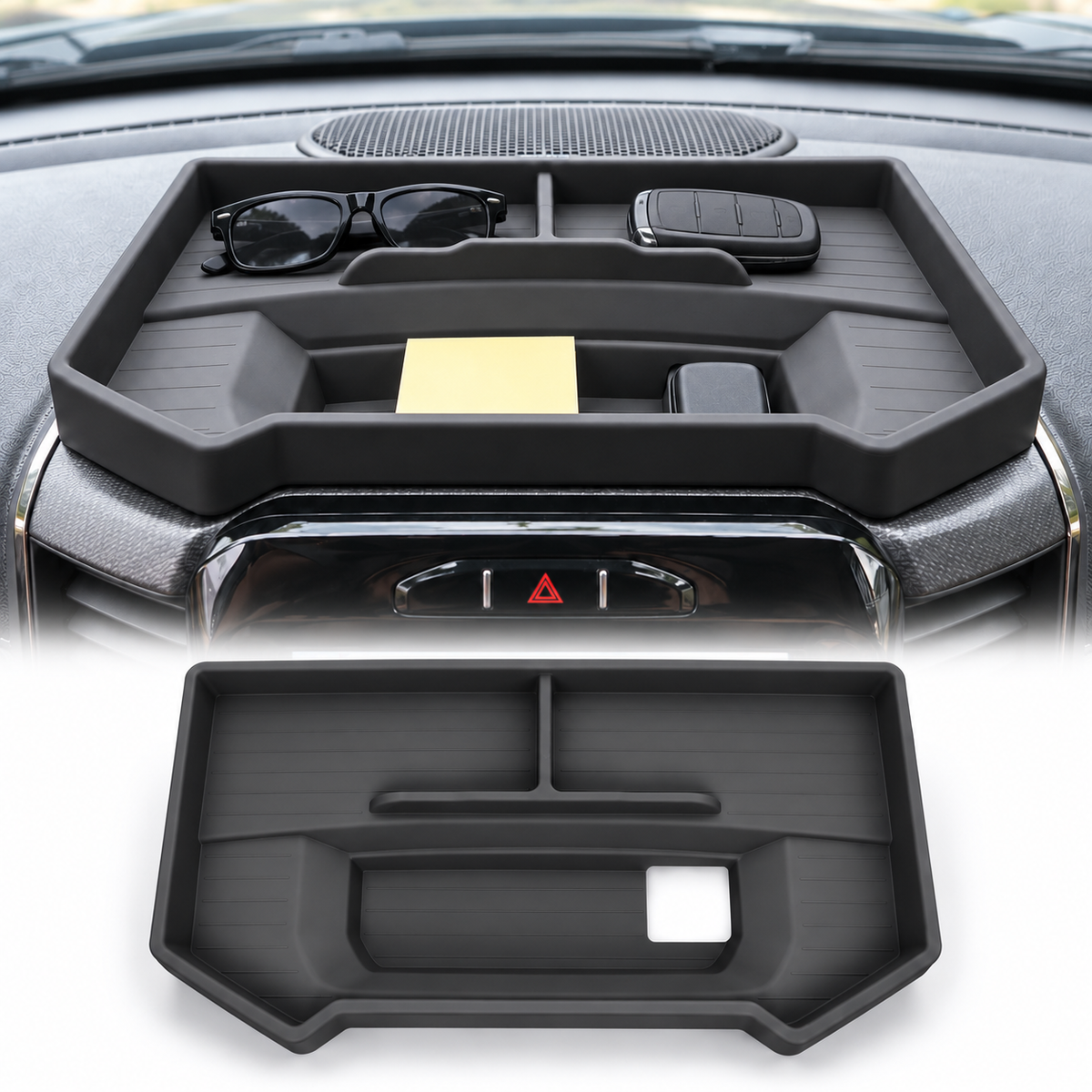 powoq Silicone Dashboard Storage Organizer for 2019-2026 Ram 1500