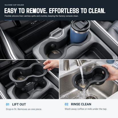 powoq Cup Holder Insert for 2019-2026 Ram 1500
