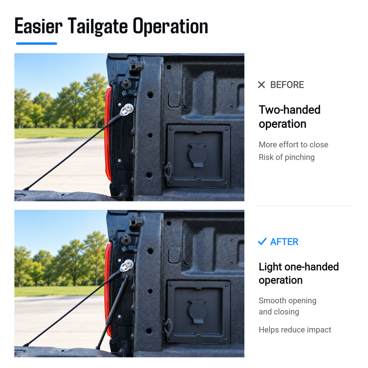 powoq Tailgate Assist for 2015-2025 Ford F-150
