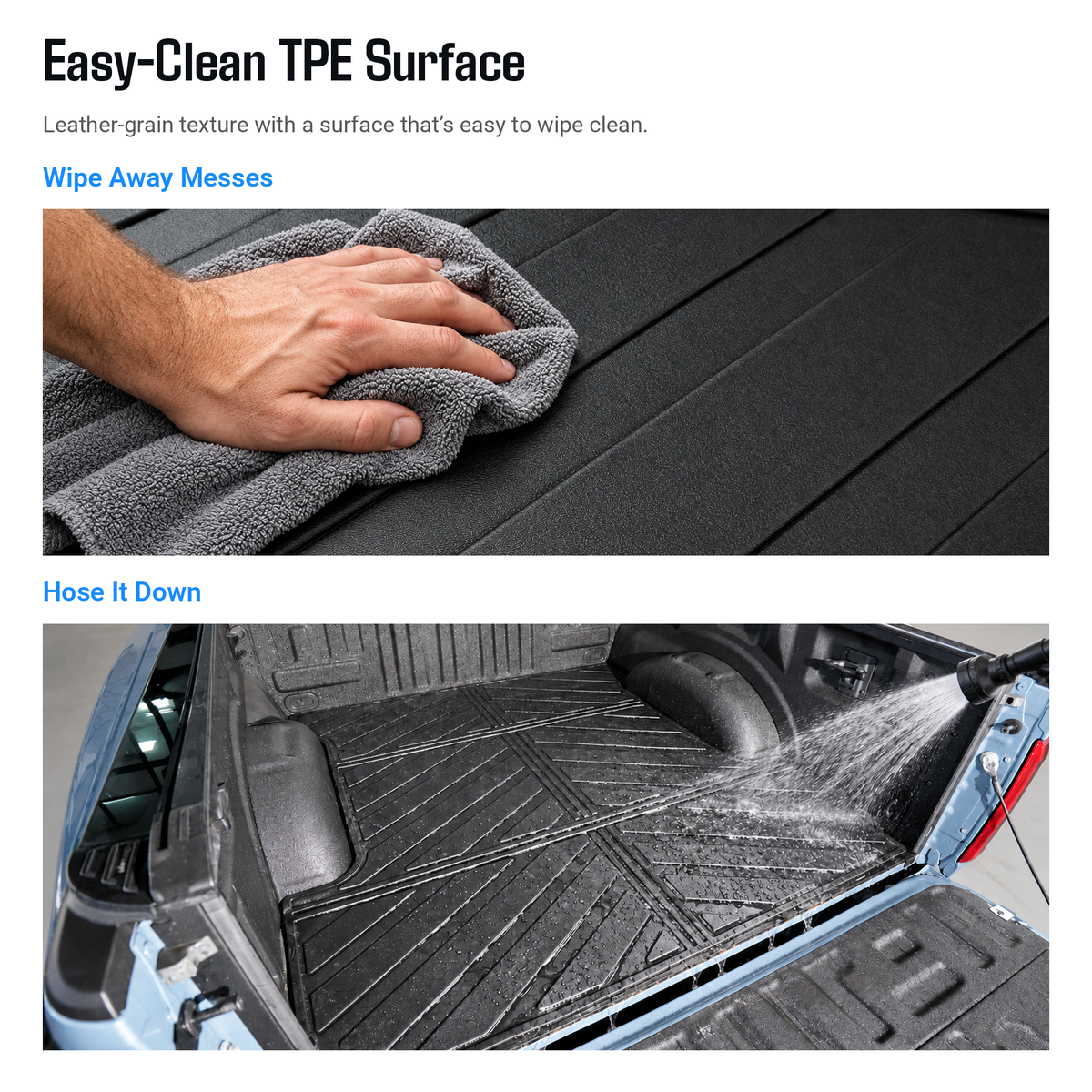 powoq 5.5-ft TPE Truck Bed Mat for 2015-2026 Ford F-150